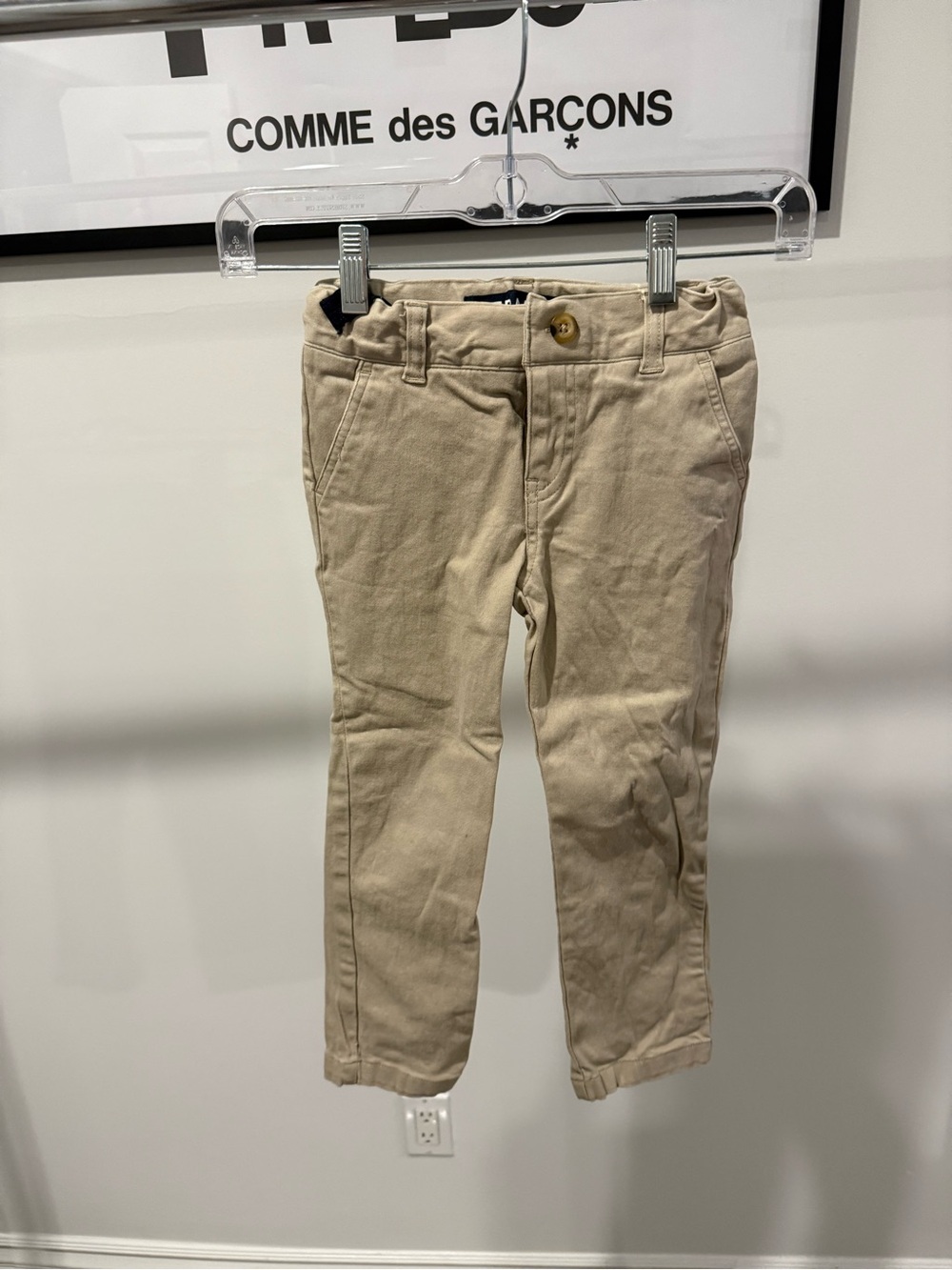 French Toast Khaki Beige Chino Pants for Kids